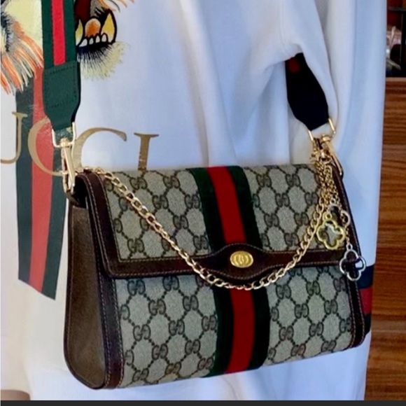 Gucci Ophidia Supreme 10” 😍SUPER ATTRACTIVE😍 3/way Extra Accessories - Picture 6 of 14